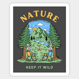 Outdoor Lover Keep Nature Wild Magnet